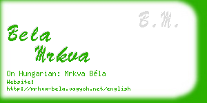 bela mrkva business card