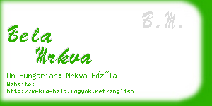 bela mrkva business card